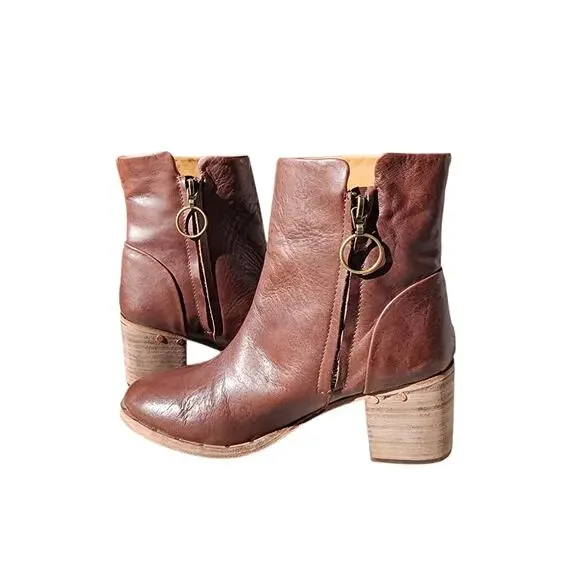 Beek Coronet Handcrafted Heeled Ankle Boots 6 - Picture 4 of 11